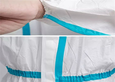 病院/働く白く使い捨て可能なオーバーオール、安全で使い捨て可能で完全なボディ スーツ