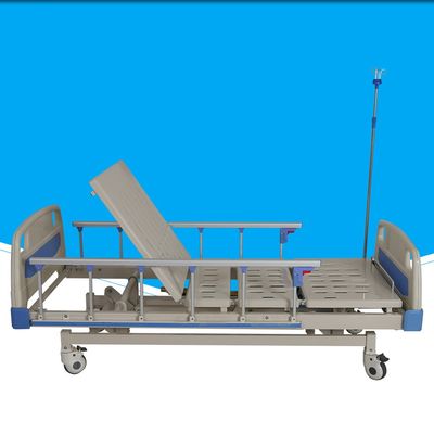 安定した性能の手動病院用ベッド、3つの機能Icu Paitientのための3つのクランク