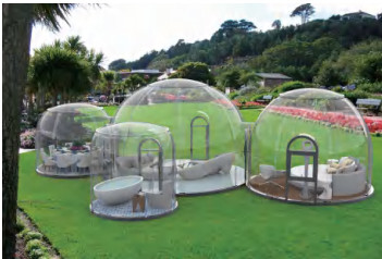 生態学的な公園のためのパノラマ式のPCの泡測地線ドームのテント