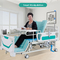 ABSガードレールは4つの足車が付いている看護の病院の調節可能なベッドに金属をかぶせる