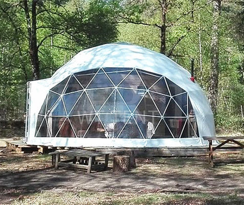 15mの直径ポリ塩化ビニールは測地線ドームのテント球の明確なドームのテントに塗った